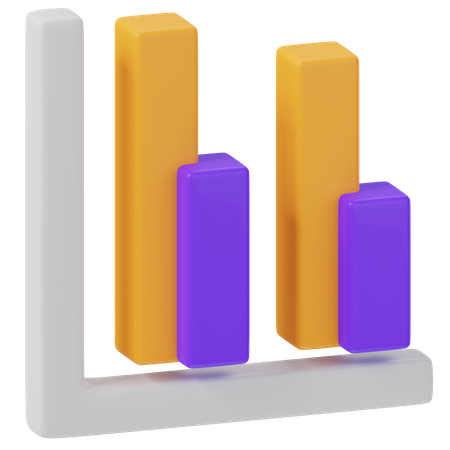 Bar Chart  3D Icon