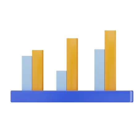 Bar Chart  3D Icon