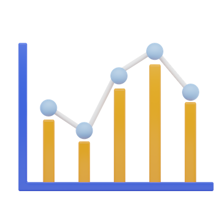 Bar Chart  3D Icon