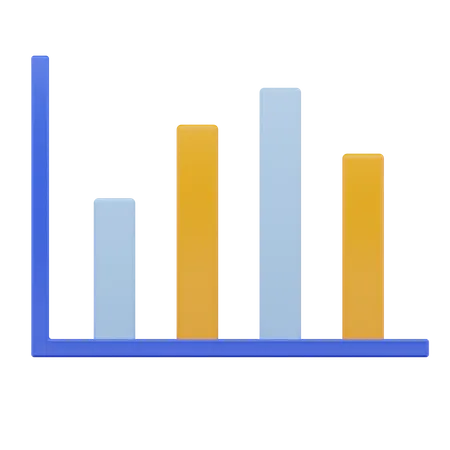 Bar Chart  3D Icon