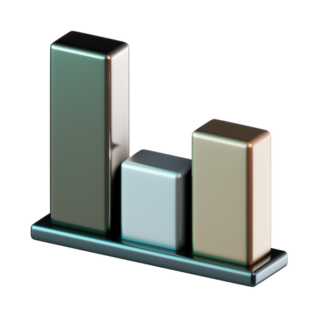 Bar Chart  3D Icon