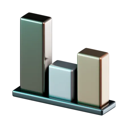 Bar Chart  3D Icon