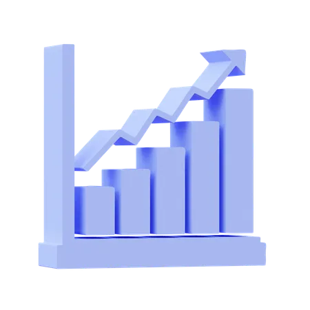 Bar chart  3D Icon