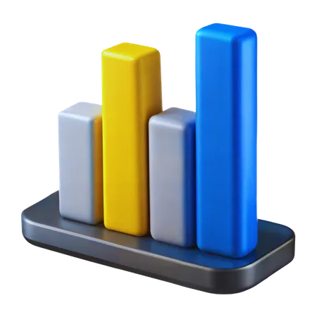 Bar Chart  3D Icon