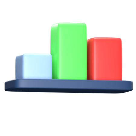 Bar Chart  3D Icon