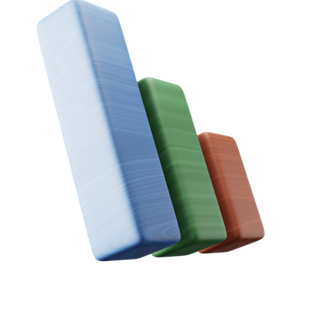 Bar Chart  3D Icon