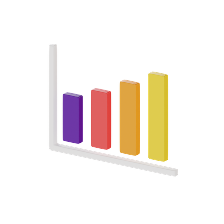 Bar Chart  3D Icon