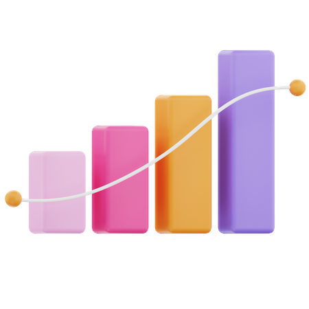 Bar Chart  3D Icon