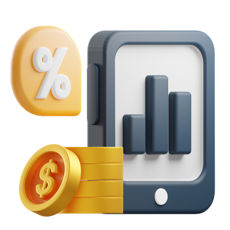 Bar Chart  3D Icon