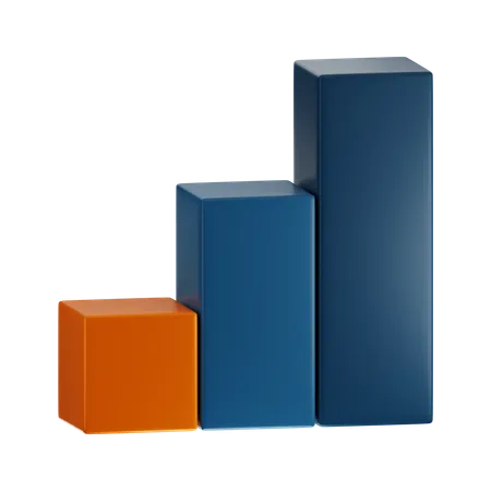 Bar Chart  3D Icon