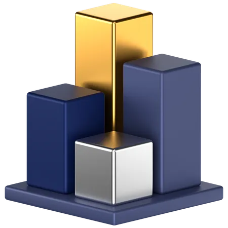 Bar Chart  3D Icon