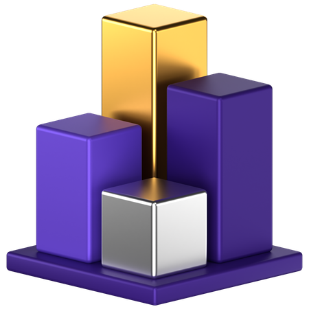 Bar Chart  3D Icon