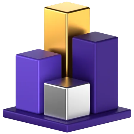 Bar Chart  3D Icon