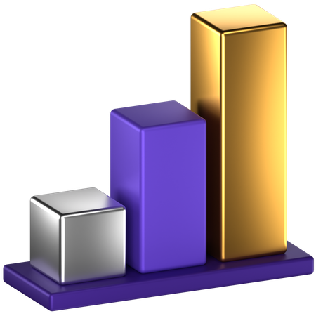 Bar Chart  3D Icon