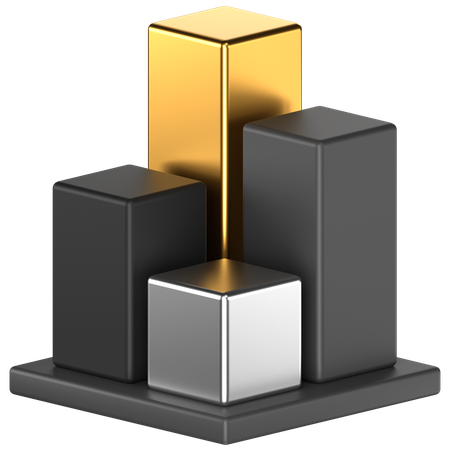 Bar Chart  3D Icon