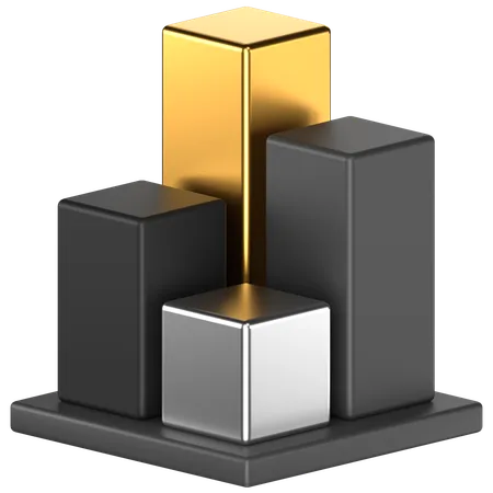 Bar Chart  3D Icon