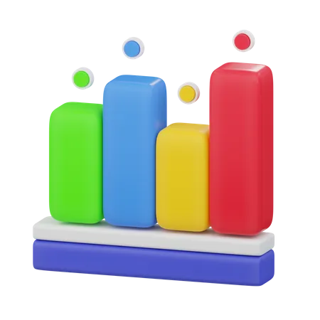 Bar Chart  3D Icon