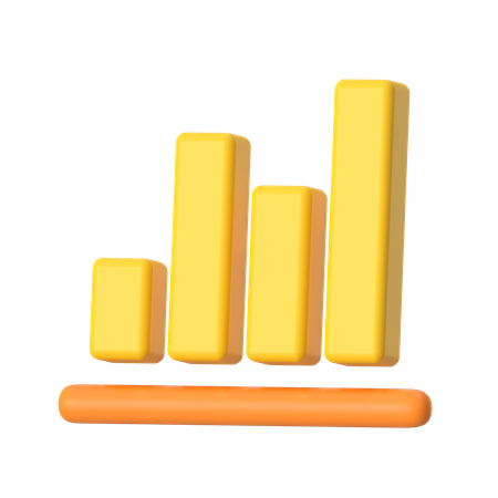 Bar Chart  3D Icon