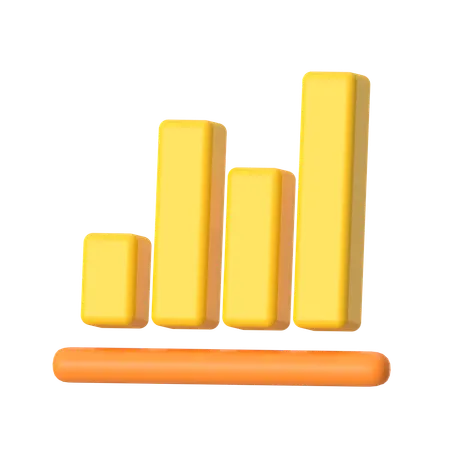 Bar Chart  3D Icon