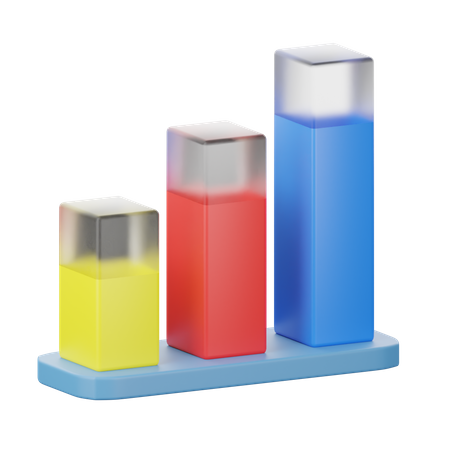 Bar Chart  3D Icon