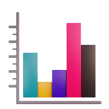 Bar Chart  3D Icon