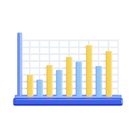 Bar Chart  3D Icon