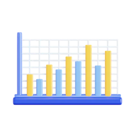 Bar Chart  3D Icon