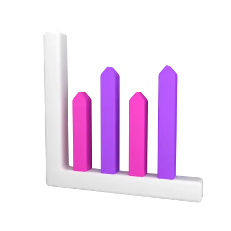 Bar Chart  3D Icon