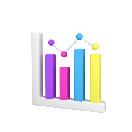 Bar Chart  3D Icon