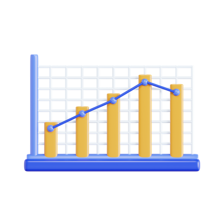 Bar Chart  3D Icon