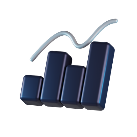 Bar Chart  3D Icon