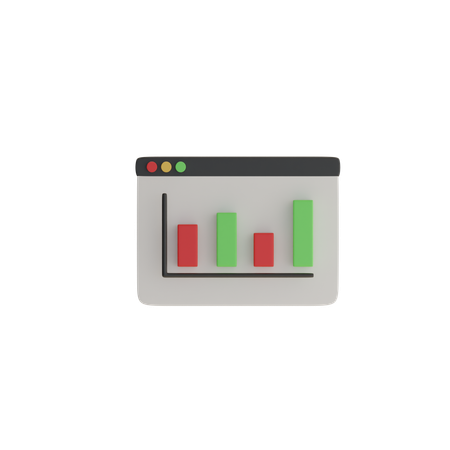 Bar Chart  3D Icon