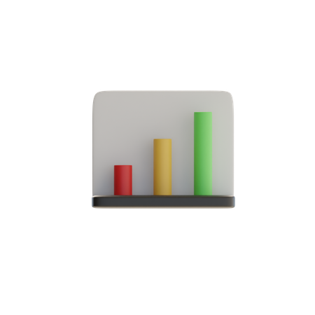 Bar Chart  3D Icon