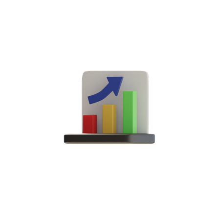 Bar Chart  3D Icon