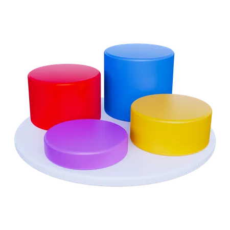 Bar Chart  3D Icon