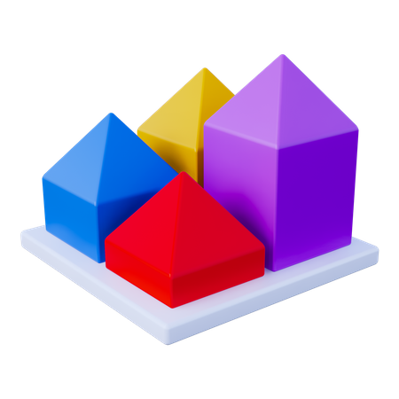 Bar Chart  3D Icon