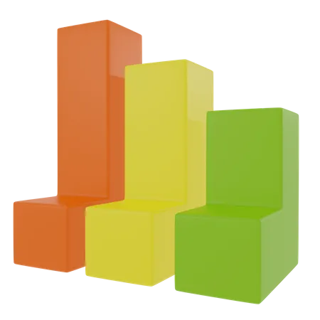 Bar Chart  3D Icon