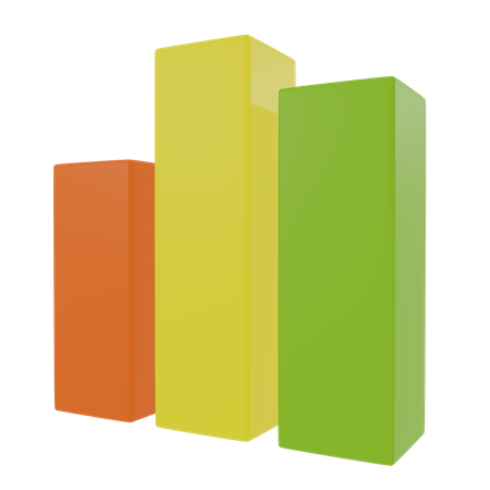 Bar Chart  3D Icon