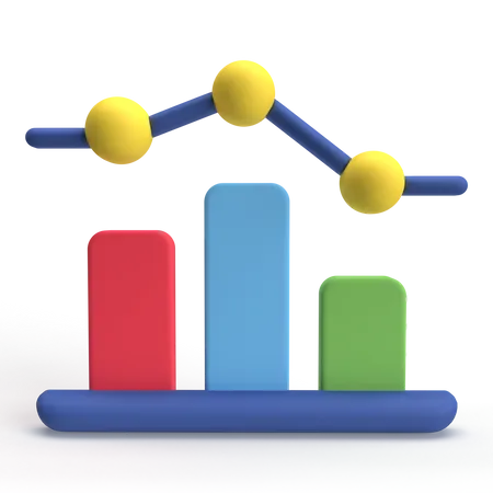 Bar Chart  3D Icon