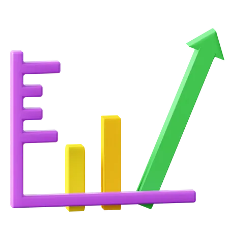 Bar Chart  3D Icon