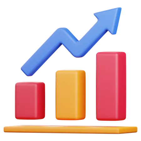 Bar Chart  3D Icon