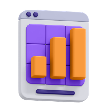 Bar Chart  3D Icon