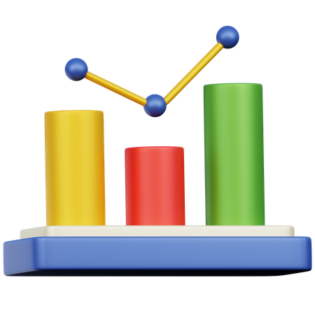 Bar Chart  3D Icon