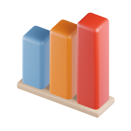 Bar Chart  3D Icon