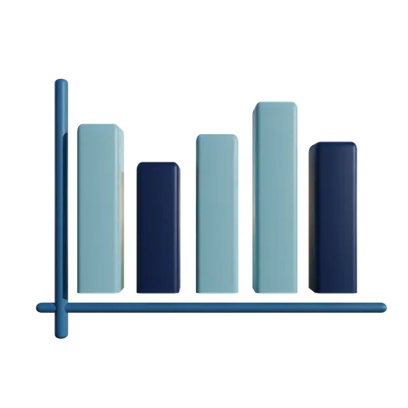 Bar Chart  3D Icon