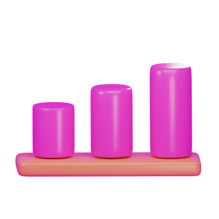 Bar Chart  3D Icon