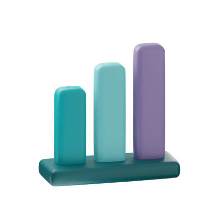 Bar Chart  3D Icon