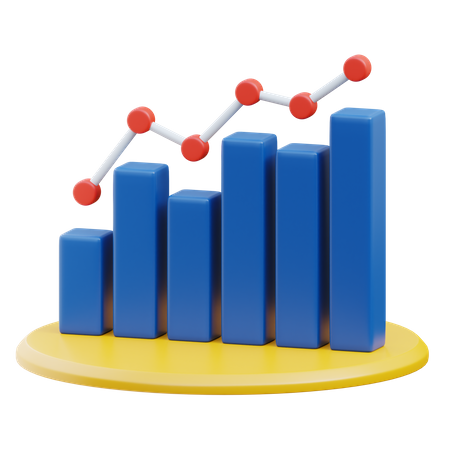 Bar Chart  3D Icon