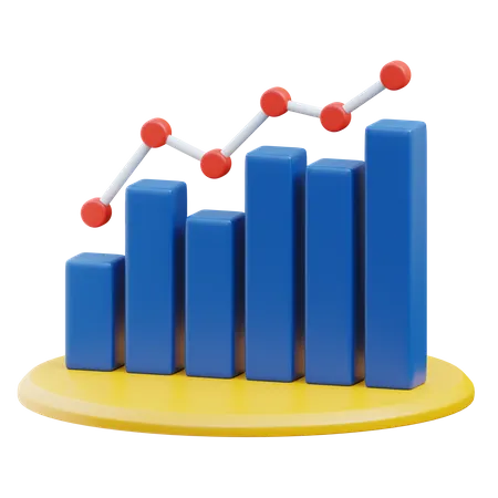 Bar Chart  3D Icon