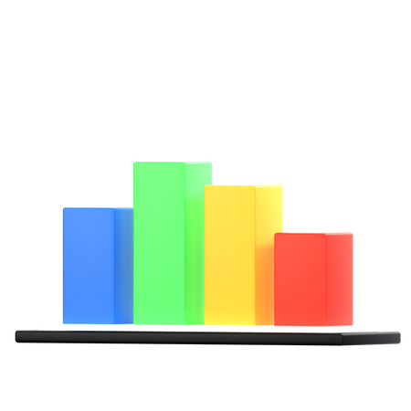 Bar Chart  3D Icon